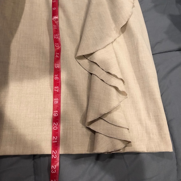 SOLD Calvin Klein Front Ruffle Dress, Size 10 - Picture 3 of 6